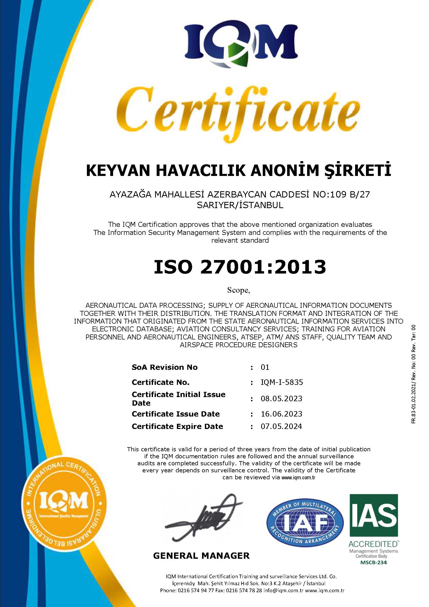 Keyvan ISO 14001