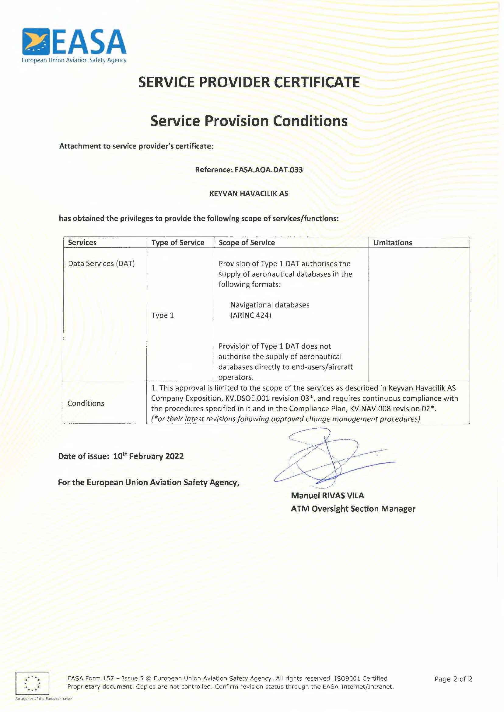 EASA Certificate 1